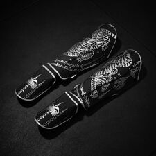 Protège-tibias Phantom Muay Thai – Noir – L/XL, Taille: L/XL, Couleur: Noir