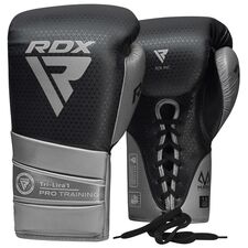 Guantoni Boxe RDX Mark Pro Sparring Tri Lira 1 Argento-16OZ, Colore: Argento, OZ: 16oz
