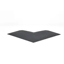 Eckbordüre für Gummiboden "Connect Tiles Corner" 50x50cm Stockz | Schwarz 50x50x2 CM