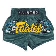 Muay Thai Shorts Fairtex Hunter, Bekleidungsgrösse: L, Farbe: Blau