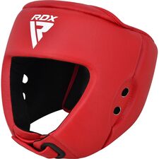 Casque de Boxe RDX pour Compétitions Amateurs, Taille: M, Couleur: Rouge