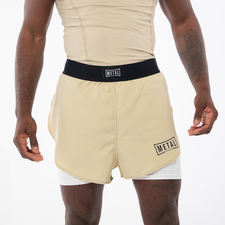 MMA shorts 2-in-1 Metal Boxe Desert Storm XXL, Size: 2XL, Colour: Beige