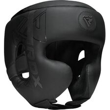 Casco da boxe F6 KARA – Nero opaco – L, Taglia: L, Colore: Nero