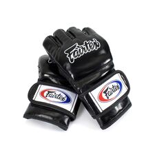 Guanti MMA Fairtex FGV12 – Open Thumb Loop – Nero – L, Taglia: L, Colore: Nero