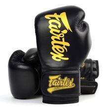 Boxhandschuhe Fairtex BGV18 &ndash; Super Sparring &ndash; Schwarz/Gold &ndash; 14 oz, Farbe: Schwarz, OZ: 14oz