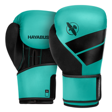 Boxhandschuhe Hayabusa S4 T&uuml;rkis 12 oz, Farbe: Blau Neon, OZ: 12oz
