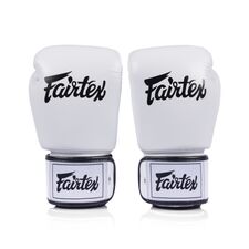 Guanti da boxe Fairtex BGV1C-PLUS – Bianco – 10 oz, Colore: Bianco, OZ: 10oz