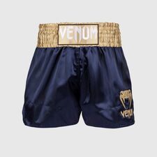 Venum Classic Muay Thai Shorts Blue/Gold S, Size: S, Colour: Blue