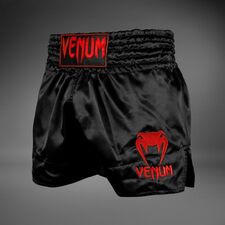 Venum Classic Muay Thai Shorts Black/Red S, Size: S, Colour: Schwarz
