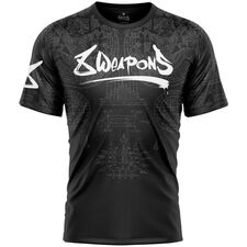 8 WEAPONS Functional T-Shirt, Hanuman Yant, black-grey XXL, Taglia: 2XL, Colore: Nero