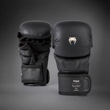 Gants MMA sparring Venum Impact Evo – Noir – S, Taille: S, Couleur: Noir