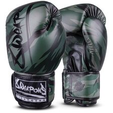 Guantoni da boxe 8 WEAPONS Unlimited 2.0 – Woodland Camo – 14 oz, Colore: Camouflage, OZ: 14oz