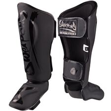 Shin Guards - Unlimited 2.0, Size: L, Colour: Schwarz