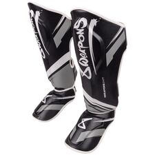 8 WEAPONS Shin Guards, Shift, black-white, S, Size: S, Colour: Schwarz