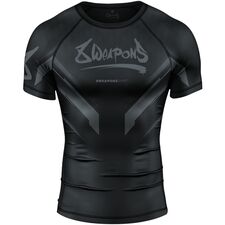8 WEAPONS Rashguard Short Sleeve - Shift, Taglia: S, Colore: Nero
