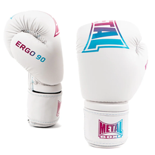 Guantoni boxe Metal Boxe Ergo90 Miami Vibe Bianco 10 oz, Colore: Bianco, OZ: 10oz