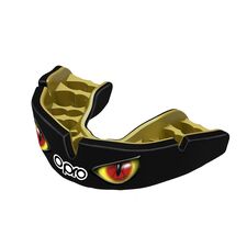 Paradenti Instant Custom Fit OPRO Eyes – Nero/Rosso/Oro, Taglia: Taglia unica, Colore: Nero