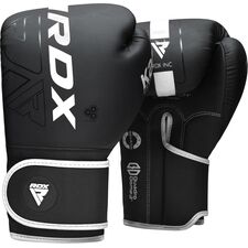 Boxhandschuhe RDX F6 Kara – Schwarz/Weiss – 10oz, Farbe: Schwarz, OZ: 10oz