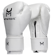 Guantoni Boxe Horsehair HitnMove Bianco 16oz, Colore: Bianco, OZ: 16oz