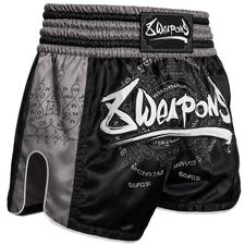 Muay Thai Shorts 8 Weapons 8 Ways Yant 2.0 Schwarz/Schwarz S, Bekleidungsgrösse: S, Farbe: Schwarz