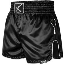 Muay Thai Shorts 8 Weapons Mongkol Schwarz/Weiss S, Bekleidungsgrösse: S, Farbe: Schwarz