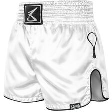 Muay Thai Shorts 8 Weapons Mongkol Weiss/Schwarz S, Bekleidungsgrösse: S, Farbe: Weiss