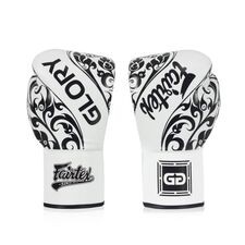 Boxing gloves Fairtex Compétition Glory Lace Limited edition, Colore: Bianco, OZ: 10oz