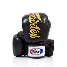Gants de boxe Fairtex BGV19 Deluxe &ndash; Noir &ndash; 16oz, Couleur: Noir, oz: 16oz