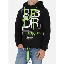 Hoodie Plus Rib Turtleneck, Taglia: 2XL, Colore: Nero