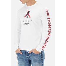 L/S T-Shirt With Prints, Taglia: M, Colore: Bianco