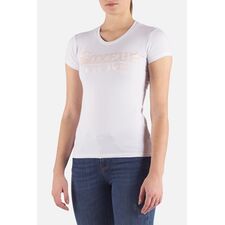 Basic T-Shirt With Front Logo, Colour: Weiss, Size: L