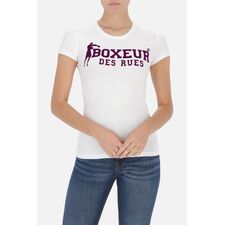 Basic T-Shirt With Front Logo, Taglia: M, Colore: Bianco