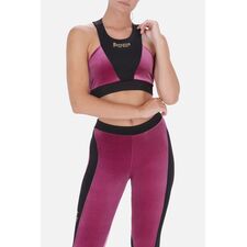 Color Block Sport Bra, Taglia: L, Colore: Rosa