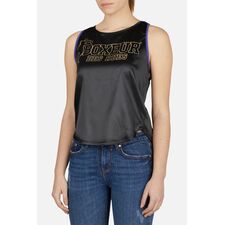 Rowing Printed Tank Top, Taglia: L, Colore: Nero