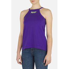 High Neck Tank Top, Taglia: S, Colore: Viola