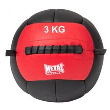 Wall Ball 3 Kg, Couleur: Noir, Poids kg: 3