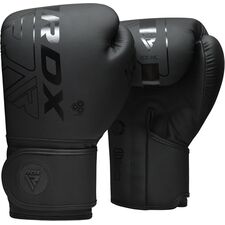 Boxhandschuhe RDX F6 Kara &ndash; Schwarz/Schwarz &ndash; 16oz, Farbe: Schwarz, OZ: 16oz