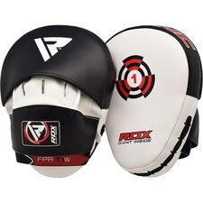 Pattes d'Ours RDX Focus Pad T1 avec sangle – Blanc/Noir, Taille: Taille unique, Couleur: Blanc