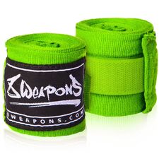 Boxbandage halbelastisch 8Weapons Neongrün 3,5m, Farbe: Grün, Länge: 3.5m