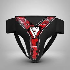 Groin Guard RDX Aura F17 Black/Red - Size M, Size: M, Colour: Rot