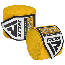 Bandes de Boxe RDX Hand Wraps Pro 2.5m Jaunes, Couleur: Jaune, Longueur: 2.5m