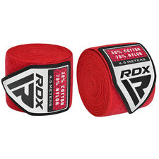 RDX Bandes de Boxe WX Pro 4.5 m – Rouge, Couleur: Rouge, Longueur: 4.5m
