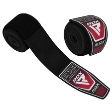 Boxing Hand Wraps 4.5 m RDX Aura PLUS T17 Black, Colour: Schwarz, Length: 4.5m