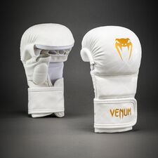 Sparring Gloves Venum Contender 1.5 XT 3D White/Gold S, Size: S, Colour: Weiss