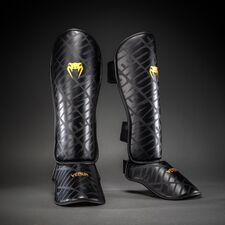 Schienbeinschutz Venum Contender 1.5 XT 3D Schwarz/Gold L, Bekleidungsgrösse: L, Farbe: Schwarz