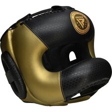 L2 Mark Full Face Pro Boxtraining Kopfschutz, Bekleidungsgrösse: XL, Farbe: Gold