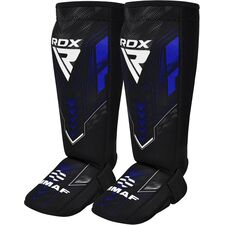 Schienbein-Schoner Neopren RDX IMMAF – Blau/Schwarz – XS, Bekleidungsgrösse: XS, Farbe: Blau