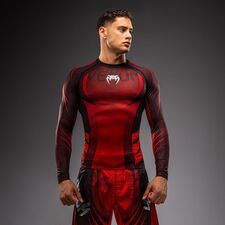 Rashguard Langarm Venum Galactic 3.0 Rot/Silber L, Bekleidungsgrösse: L, Farbe: Rot