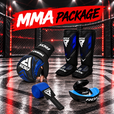 MMA-Paket RDX – Gants, Schienbeinschoner, Bandagen, Mundschutz