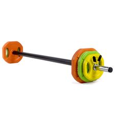 Pump weight training kit with 6 discs + bar + 2 stop discs 31mm